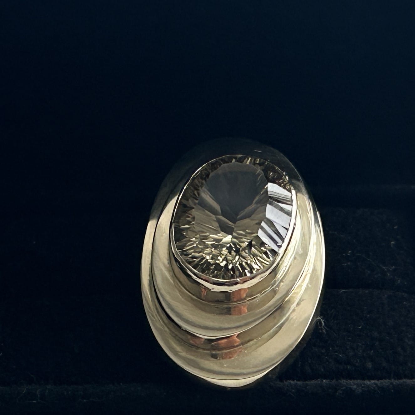 Gouden ring met citrien 3